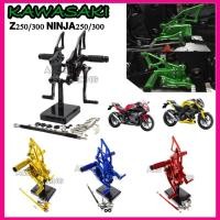 ราคา พักเท้า/เกียร์โยงZ300 Ninja300 Z250 Ninja250 ปี2013-2019 วัสดุอะลูมิเนียมCNC (43702548460)
