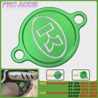 ราคา Motorcycle parts CNC Billet Motocross Engine Oil Plug Filter Cover Cap For Kawasaki KX250 KX250X KX (47106559608)
