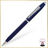 ราคา CROSS Official Cross Ballpoint Pen Medium Point Century 2 Translucent Blue Lacquer Polished Chrome AT0082WG-158 Genuine Import (44015583765)