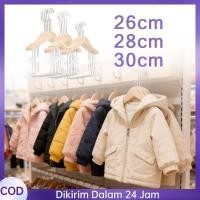 ราคา กันตุนแกน 26/28/30ซม.ไม้แขวนเสื้อเด็กคู่สยามไม้แขวนเสื้อไม้เด็กไม้เนื้อแข็งสูทไม้แขวนเสื้อเด็กสูท (50754888572)