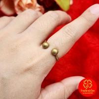 ราคา แหวนทองเหลืองหัวตุ้มไขว้ ฟรีไซส์ ใส่อาบน้ำได้ ใส่ในชีวิตประจำวัน งานดิบไม่ได้ชุบ ทองเหลืองโบราณ พร้อมจัดส่ง (48905675736)