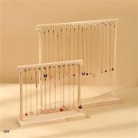 ราคา DDT-Jewelry Organizer ขาตั้งสร้อยคอไม้แขวนเคาน์เตอร์ Rack สําหรับโซ่หูสร้อยข้อมือตู้โชว์ชั้นเก็บ (29388474557)