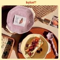 ราคา ชามหูสองชั้นสําหรับสลัดเค้กทํามือเซรามิกคุณภาพสูงจากร้าน Bylen เครื่องปั้นดินเผา (41226217565)