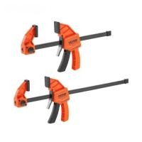 ราคา Bar Clamps Woodworking Work Bar Mini 6/12/24in F Clamp Clip Set Hard Quick Ratchet Release Clip DIY (52305858953)