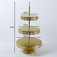 ราคา ถาดชั้นวางเค้กเหล็กเคลือบแป้ง 3 ชั้นสําหรับตกแต่งปาร์ตี้วันเกิด พักน้ําชา อาหารนิ้ว บุฟเฟ่ต์. (43520305851)