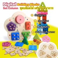 ราคา Digital Building Blocks Set Column บล็อคไม้เสียบเสารูปทรงเรขาคณิต (18626654822)