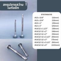 ราคา (ถุงละ100ตัว) สกรูยิงหลังคาเมทัลชีท ปลายสว่านยิงหลังคา น็อตยิงหลังคา สกรูชุบดาโก้ (20777586459)
