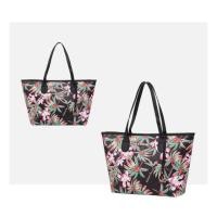 ราคา ส่งฟรี flash express พร้อมส่งสีดำ Victoria’s secret ของแท้ จาก outlet shop กระเป๋าทรงtote ใบใหญ่ลายดอกไม้หรูหรา (1577564576)