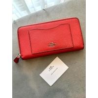 ราคา COACH ACCORDION ZIP WALLET IN CROSSGRAIN LEATHER ❤️กระเป๋า coach ของแท้ มีใบ ❤️ (27687766621)