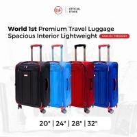 ราคา MS HARVAN+ President กระเป๋าเดินทางกระเป๋าเดินทาง Polypropylene 360° ล้อหมุน TSA-Locks Bagasi 20" + 24" + 28" + 32" (54602489425)