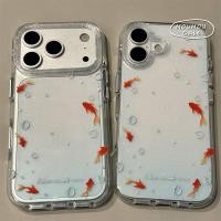 ราคา IPhone 17 13 16 11 12 15 14 Pro Max XR X XS Max Case Sparkling Luxury Cartoon Fish Bubble Bracelet (57652754265)