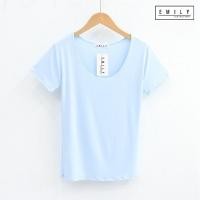 ราคา สินค้าพร้อมส่ง เสื้อยืดสีพาสเทล ผ้าเรย่อน คอกว้างเซ็กซี่สุดๆ (9993064974)