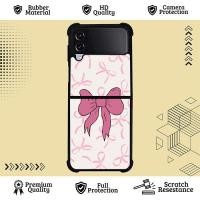 ราคา เคสไฮบริด เคสแบบกําหนดเอง Samsung Galaxy Z Flip 7 6 5 4 3 5G สไตล์โบว์หรูหรา ZR0205 ฝาครอบกรณี (46956306731)