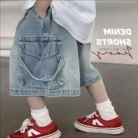 ราคา ข้าว Grain BOYS BOYS กางเกงฤดูร้อน BOYS กางเกงขาสั้นผ้ายีนส์หล่อ 2025 เด็กอินเทรนด์โดยรวมสไตล์กางเกงนักเรียนรุ่น (45056036902)