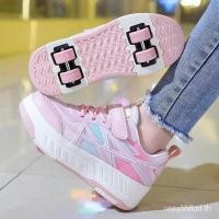 ราคา รองเท้าโรลเลอร์สเกตชายและหญิง สไตล์รองเท้ากีฬา ล้อถอดได้ ฝึกสมดุลง่าย (40912619854)