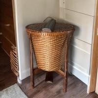 ราคา ถังขยะไม้ไผ่สานแฮนด์เมด พร้อมที่เหยียบเปิดฝา (40500579295)