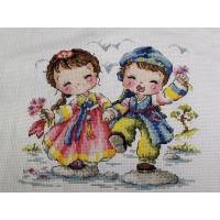 ราคา ครอสติชปักสำเร็จเด็กน้อยชุดเกาหลี (40307296395)