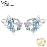 ราคา เครื่องประดับ ต่างหูเงินแท้ 925 รูปนกฮัมมิ่งเบิร์ด 1.9ct สีฟ้าธรรมชาติ หรูหรา สําหรับผู้หญิง (22968201564)