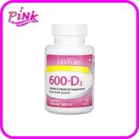 ราคา 21st Century, 600+D3, Calcium & Vitamin D3 Supplement (41655423430)
