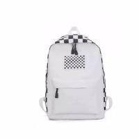 ราคา Shopee 12.12 แจก กระเป๋าเป้นักเรียนผ้าแคนวาสพร้อมหมากรุก motif กระเป๋าเป้ k-pop สไตล์เกาหลี (27665212188)