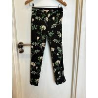 ราคา กางเกงขายยาวลายดอกไม้สีดำสวย (21584237984)