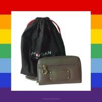 ราคา กระเป๋าสตางค์ใบกลาง Morgan สีน้ำตาล (9282185908)