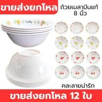 ราคา ถ้วยเมลามีนแท้ ขนาด 8 นิ้ว จากโรงงานไทย ขายส่งยกโหล 12 ใบ คละลายผลไม้ (42702888481)