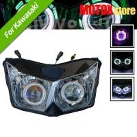 ราคา Fit For Kawasaki Z1000 2007 - 2009 2008 Z750 2007- 2012 2010 11 Angel Eyes HID Headlight Assembly Z (51455078830)