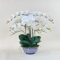 ราคา ดอกฟาแลนด์ประดิษฐ์จัดทรงพุ่มรอบด้าน ดอกไม้ตกแต่งบ้าน ดอกไม้เกรดพรีเมี่ยม (24777258511)