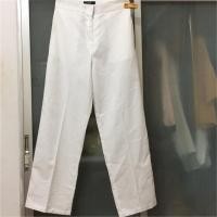 ราคา กางเกงขากระบอกเอวสูงสีขาว (2159471074)