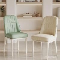 ราคา เก้าอี้รับประทานอาหารสไตล์ครีม เก้าอี้โต๊ะรับประทานอาหารสมัยใหม่ที่เรียบง่าย เก้าอี้มีพนักพิงสำหรับบ้าน ร้านอาหาร 41TM (48552853063)