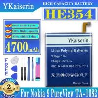 ราคา YKaiserin HE354 4700mAh แบตเตอรี่สำหรับ Nokia 9 PureView TA-1082 TA-1087 แบตเตอรี่ + หมายเลขติดตาม (27055498987)