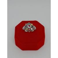 ราคา แหวนเงิน แหวนพลอยนพเก้า พลอยหลากสี พร้อมส่ง (7810057174)