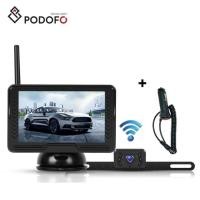 ราคา Podofo AHD Digital Wireless Car Rear View Camera 4.3"/5" HD IPS Screen Monitor Car Reversing Aid Wa (43178829393)