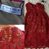 ราคา ชุดเดรสยาว สีแดง งานปักแท้ (2905100677)