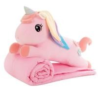 ราคา หมอนผ้าห่ม ยูนิคอร์น ขนแกะปะการัง หมอนผ้าห่มยูนิคอร์น ม้า โพนี่ ลูกม้า ผ้าห่ม ม้าโพนี่ พกพา เดินทาง (28731175086)
