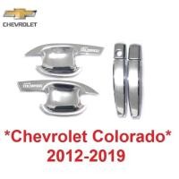ราคา 2ประตู สีชุบ ถาดรอง ครอบมือเปิด Chevrolet Colorado 2012 - 2019 เชฟโรเลต โคโลราโด เบ้ามือจับประตู เบ้ามือ เบ้ากันรอย (24540396115)