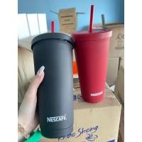 ราคา แก้วเนสกาแฟ 24ออนซ์ แก้วกาแฟอเนกประสงค์ สีแดง/ดำ ☕️ (25205692229)