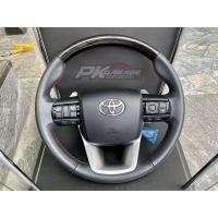 ราคา พวงมาลัย Toyota Revo Rocco TRD Legender หนังแท้ ลายไม้ดำเงา ด้ายแดง พาร์ทอะไหล่แท้ ส่งไว ถูกชัวร์ (18684170343)