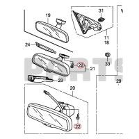 ราคา 1 Pc สกรูยึดกระจกมองหลัง Honda Accord G9 2013-2018 SCREW,#10 X 3/8 TORX แท้เบิกศูนย์ Honda (25147985181)