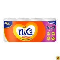 ราคา ไนซ์ เมก้า โรล กระดาษชำระม้วนใหญ่ แพ็ค 6+2 ม้วน (27781433943)