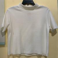 ราคา เสื้อครอปคอเต่าแขนสั้น Pull & Bear ของใหม่ (4711748987)