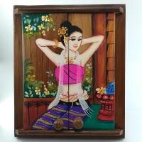 ราคา กระจกเงาไม้สัก คันฉ่อง ขนาดกระจก 8x10 นิ้ว (13988824116)