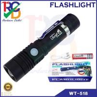 ราคา ไฟฉาย LED UltraFire WT-518 ไฟฉายแรงสูง-กันน้ำ ซูมได้ ชาร์จ USB พร้อมถ่าน 10000 Lumen (18525602093)