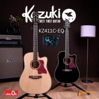 ราคา กีตาร์โปร่งไฟฟ้า Kazuki KZ411C-EQ GT-3E กีตาร์โปร่งไฟฟ้า 41นิ้ว พร้อมกระเป๋า + ปิ๊ก +ประแจ Set Up ตั้งสายก่อนการจัดส่ง (52605891109)