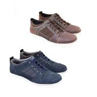 ราคา Saramanda รุ่น 137044 รองเท้าผ้าใบผู้ชาย แบบผูกเชือก หนังแท้ มี 3 สี (2259365291)