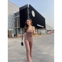 ราคา จั้มสูทขายาว ผ้ายืดตามสัดส่วน (8431726570)