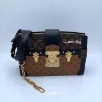 ราคา สวย น่าใช้ Louis Vuitton trunk clutch หลุยส์ วิตตอง กระเป๋าแบรนด์เนม มือสอง ลุ้นตู้ญี่ปุ่น สะพายข้าง crossbody (24218914043)