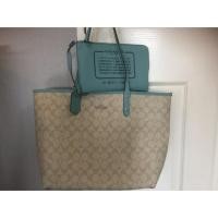 ราคา Coach City Tote สี aquamarine ใช้ได้ 2 ด้าน ใบใหญ่ (2008392703)