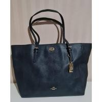 ราคา กระเป๋าโค้ช coach bag กระเป๋าโค้ชช้อปปิ้ง กระเป๋าทรงโททสีน้ำเงิน สีกรมท่า หรือ dark blue งานแท้สะอาดพร้อมใช้ (9172988159)